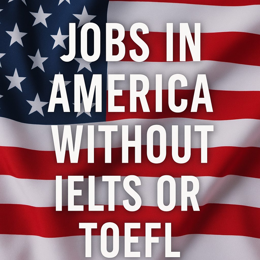 Jobs in America Without IELTS or TOEFL